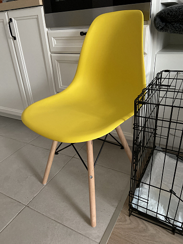 Стул Cindy Eames mod. 001 khaki / natural фото покупателя 1